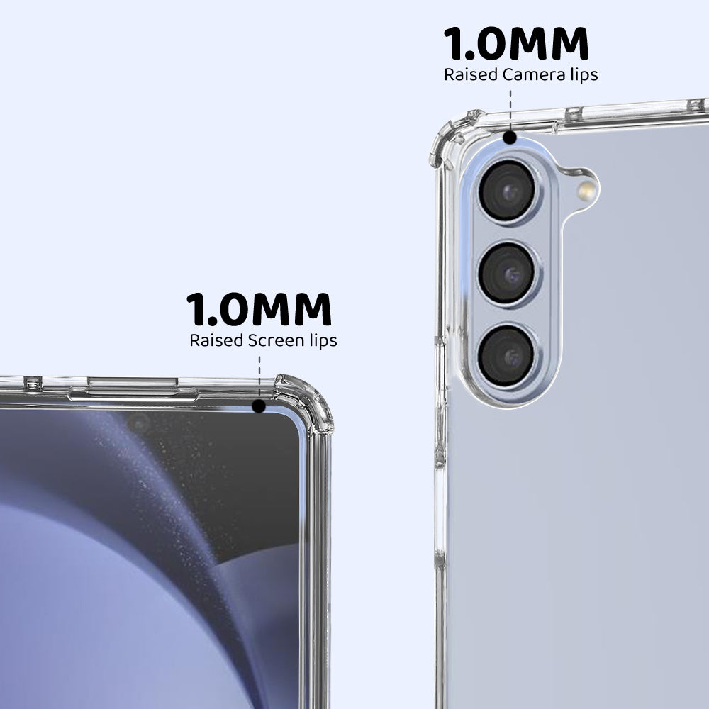 Samsung Galaxy Z Fold 5 Clear Silicone MagSafe Shockproof Bumper Case - Eastlakes Electronics