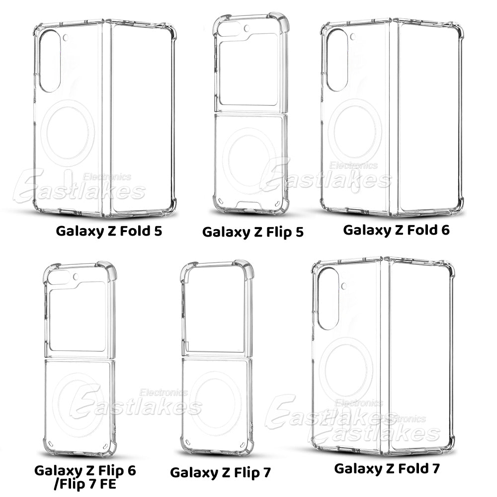 Samsung Galaxy Z Flip Z Fold / Ultra Clear Silicone Magsafe Shockproof Bumper Case