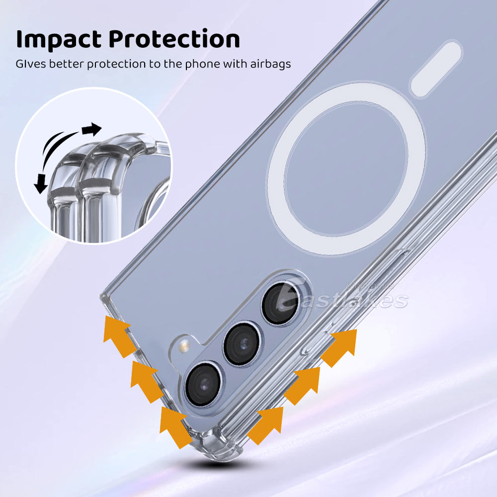Samsung Galaxy Z Flip Z Fold / Ultra Clear Silicone Magsafe Shockproof Bumper Case