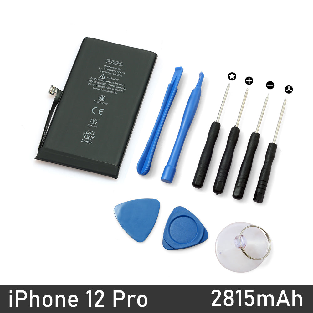 Apple iPhone Repair/ Replacement Battery with Tools Kit for 12 11 Pro X/XS Max XR 8 7 Plus 6s 6 5