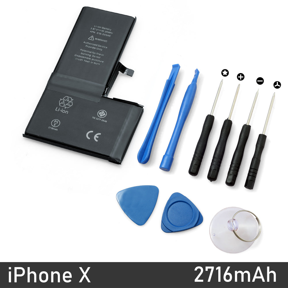 Apple iPhone Repair/ Replacement Battery with Tools Kit for 12 11 Pro X/XS Max XR 8 7 Plus 6s 6 5