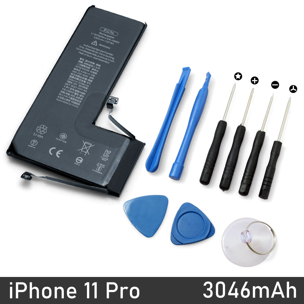 Apple iPhone Repair/ Replacement Battery with Tools Kit for 12 11 Pro X/XS Max XR 8 7 Plus 6s 6 5