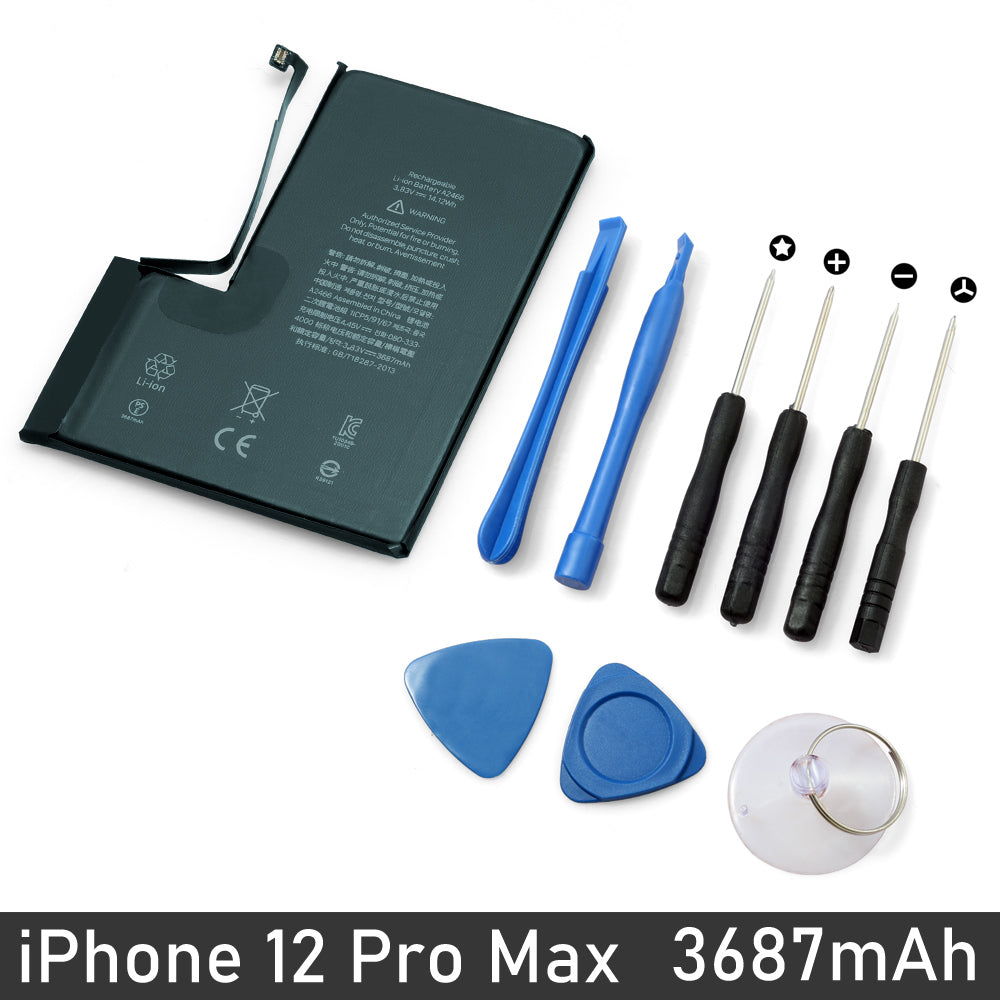Apple iPhone Repair/ Replacement Battery with Tools Kit for 12 11 Pro X/XS Max XR 8 7 Plus 6s 6 5