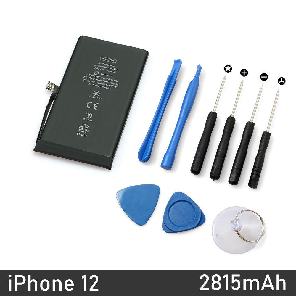 Apple iPhone Repair/ Replacement Battery with Tools Kit for 12 11 Pro X/XS Max XR 8 7 Plus 6s 6 5