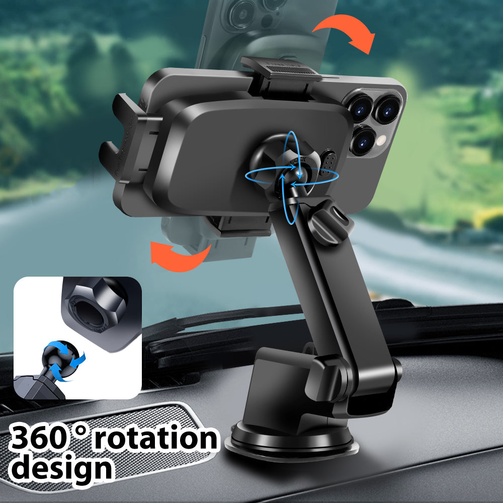 Yesido 360° Universal Windshield Mount Stand Air Vent Car Phone Holder For Apple iPhone Samsung Huawei Smart Phones GPS - Eastlakes Electronics