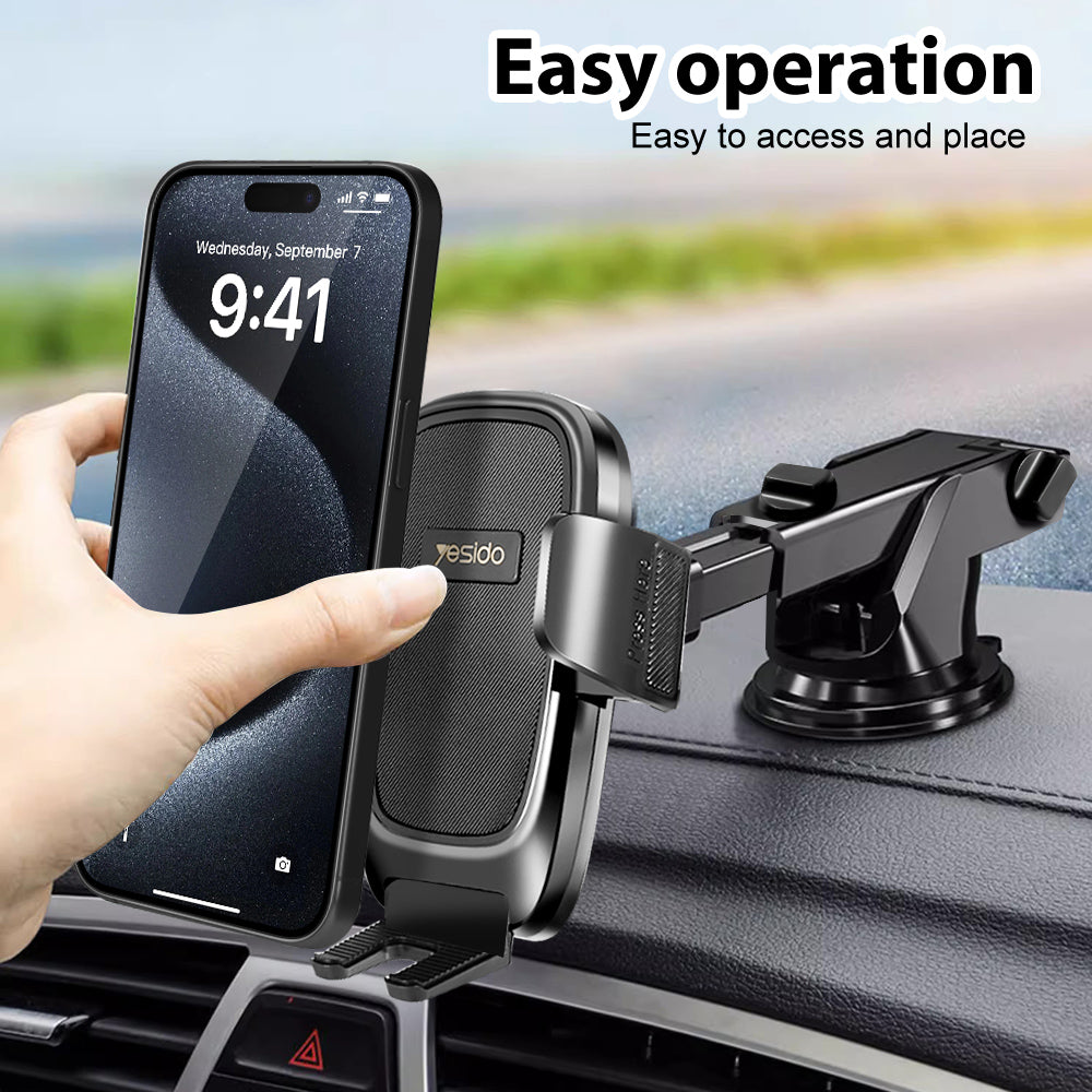 Yesido 360° Universal Windshield Mount Stand Air Vent Car Phone Holder For Apple iPhone Samsung Huawei Smart Phones GPS - Eastlakes Electronics