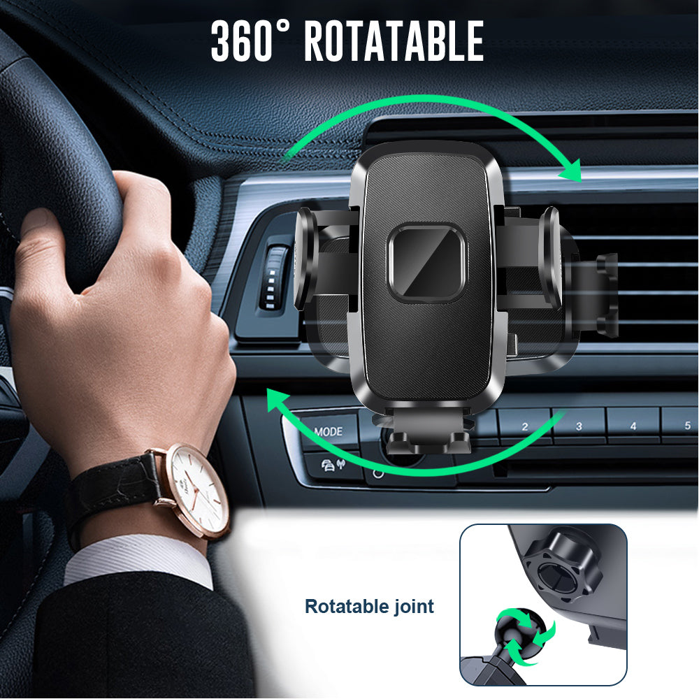 360° Universal Adjustable Air Vent Windshield Car Phone Holder Mount Stand Apple iPhone Samsung Pixel - Eastlakes Electronics