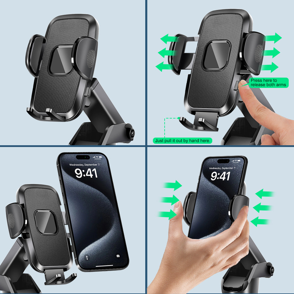 360° Universal Air Vent Windshield Car Phone Holder Mount Stand Apple iPhone Samsung Pixel - Eastlakes Electronics