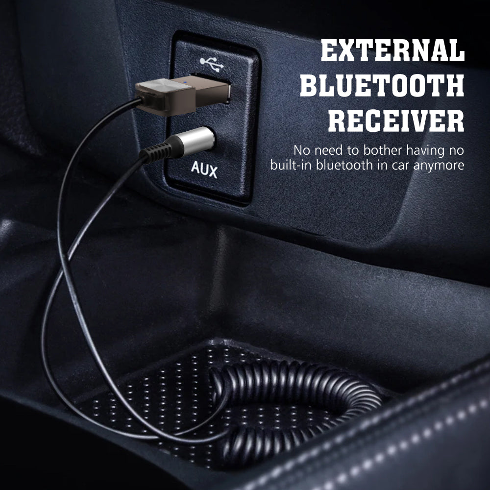 Wireless Bluetooth 5.1 Receiver Dongle Car AUX Music 3.5mm Adapter Cable