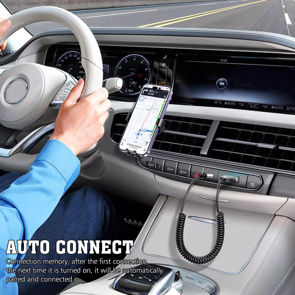 Wireless Bluetooth 5.1 Receiver Dongle Car AUX Music 3.5mm Adapter Cable