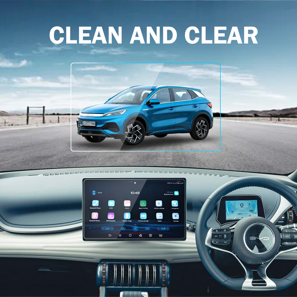 BYD Atto 3 Center Console Dash Screen Protector Tempered Glass Touchscreen Cover - Eastlakes Electronics