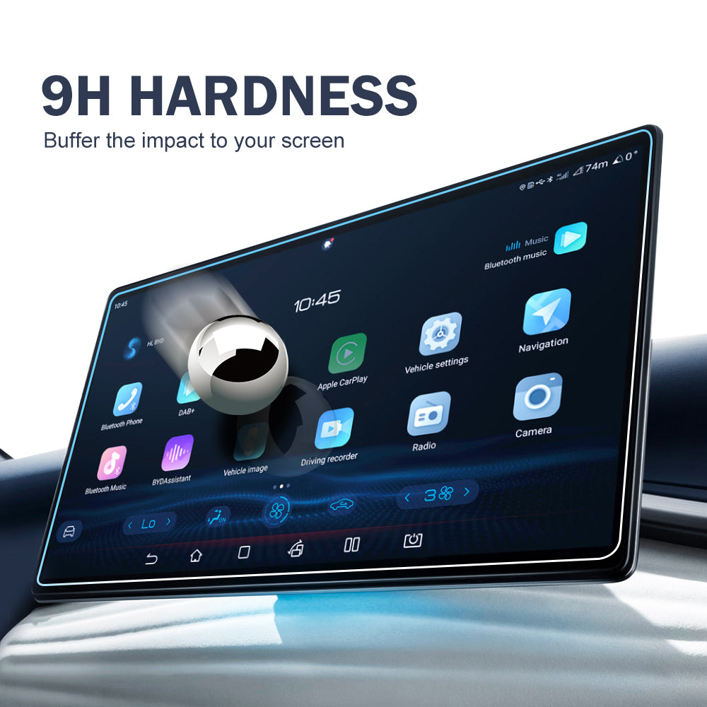 Center Console Dashboard Tmepered Glass Screen Protector For BYD Atto 3