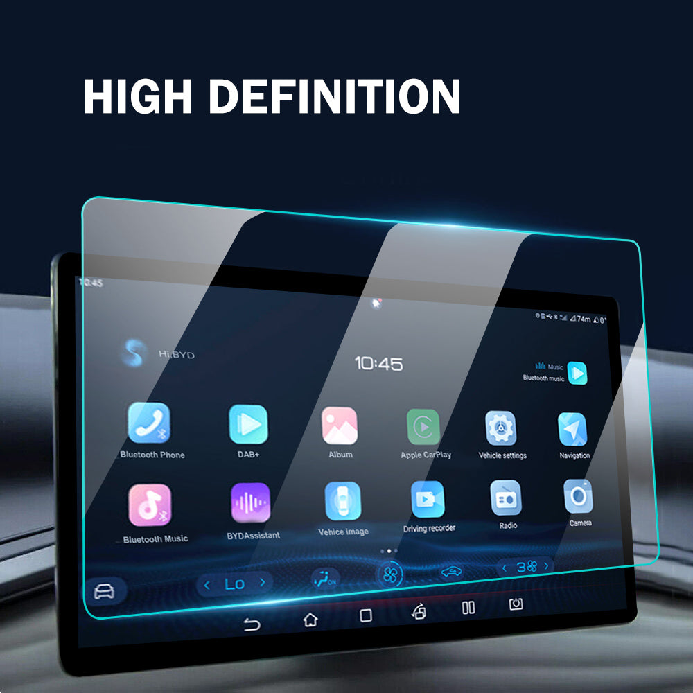 Center Console Dashboard Tempered Glass Screen Protector For BYD Atto 3