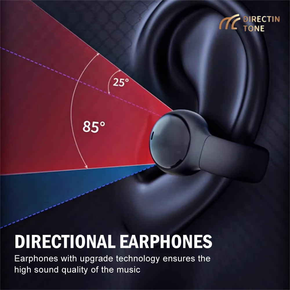 Wireless Ear clip Bluetooth 5.3 Earphones Design Touch Control Headset