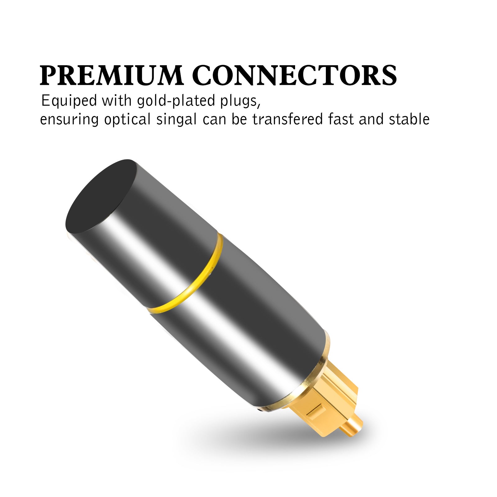 Premium Toslink Optical Fibre Cable Gold Plated Digital Audio Core S/PDIF For TV