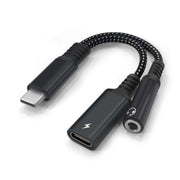 USB C 3.5mm Aux Audio Charger Splitter Adapter Headphone Jack - Eastlakes Electronics