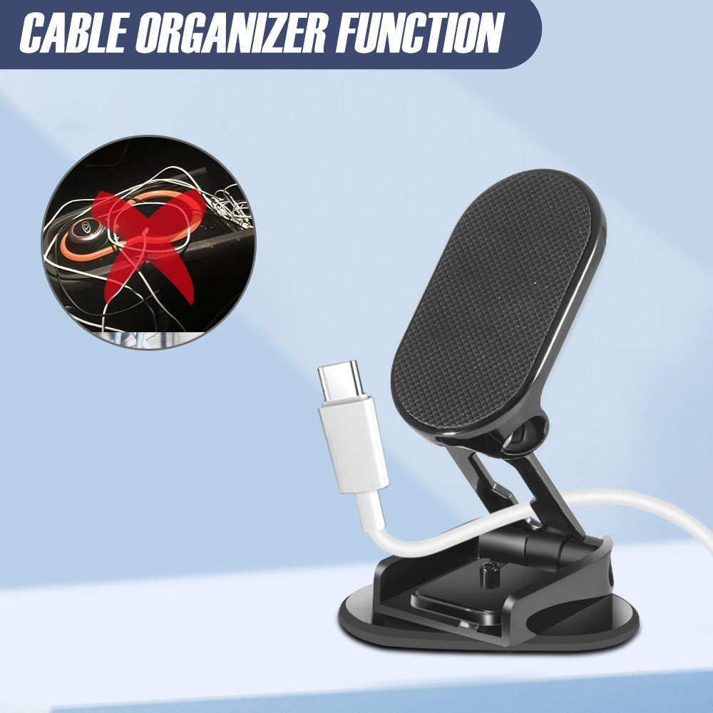360° Folding Magnetic Car Phone Holder Dash Mount Stand