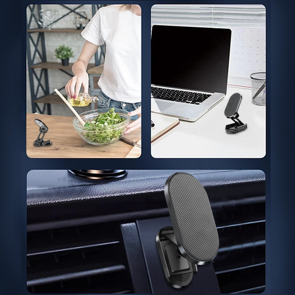 360° Folding Magnetic Car Phone Holder Dash Mount Stand