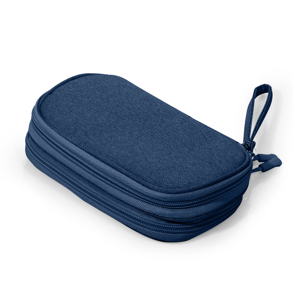 Organizer Travel Pouch Storage Bag Cases Cable Charger Electronic Accessories Navy Blue - Eastlakes Electronics