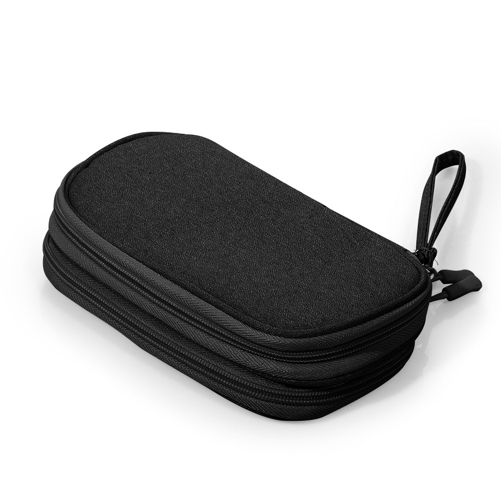 Organizer Travel Pouch Storage Bag Cases Cable Charger Electronic Accessories Black - Eastlakes Electronics