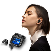 Wireless Bluetooth 5.4 Headphone LED Touchscreen Visible Active TWS Earphones