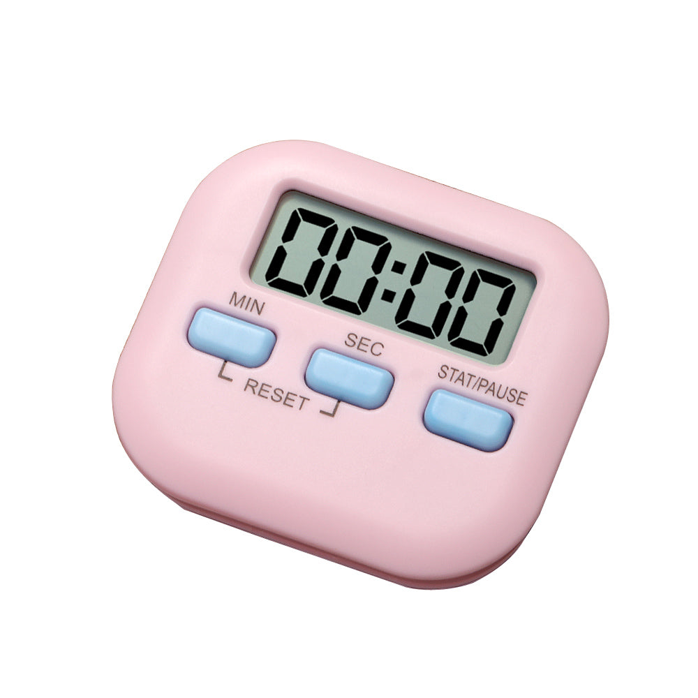 LCD Digital Kitchen Timer Alarm Count Down Magnetic Cooking Studying Pink - Eastlakes Electronics