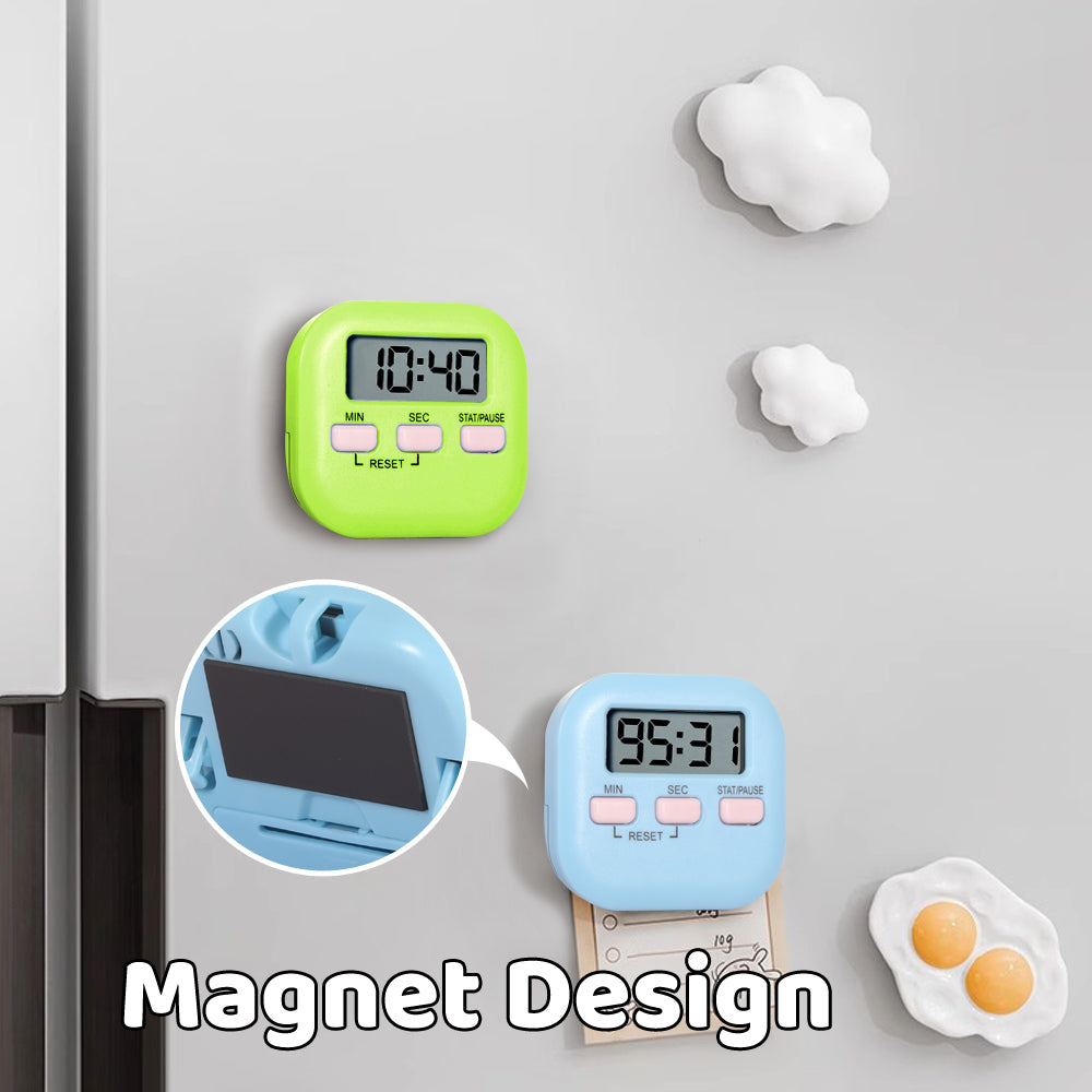 LCD Digital Kitchen Timer Alarm Count Down Magnetic Cooking Studying - Eastlakes Electronics