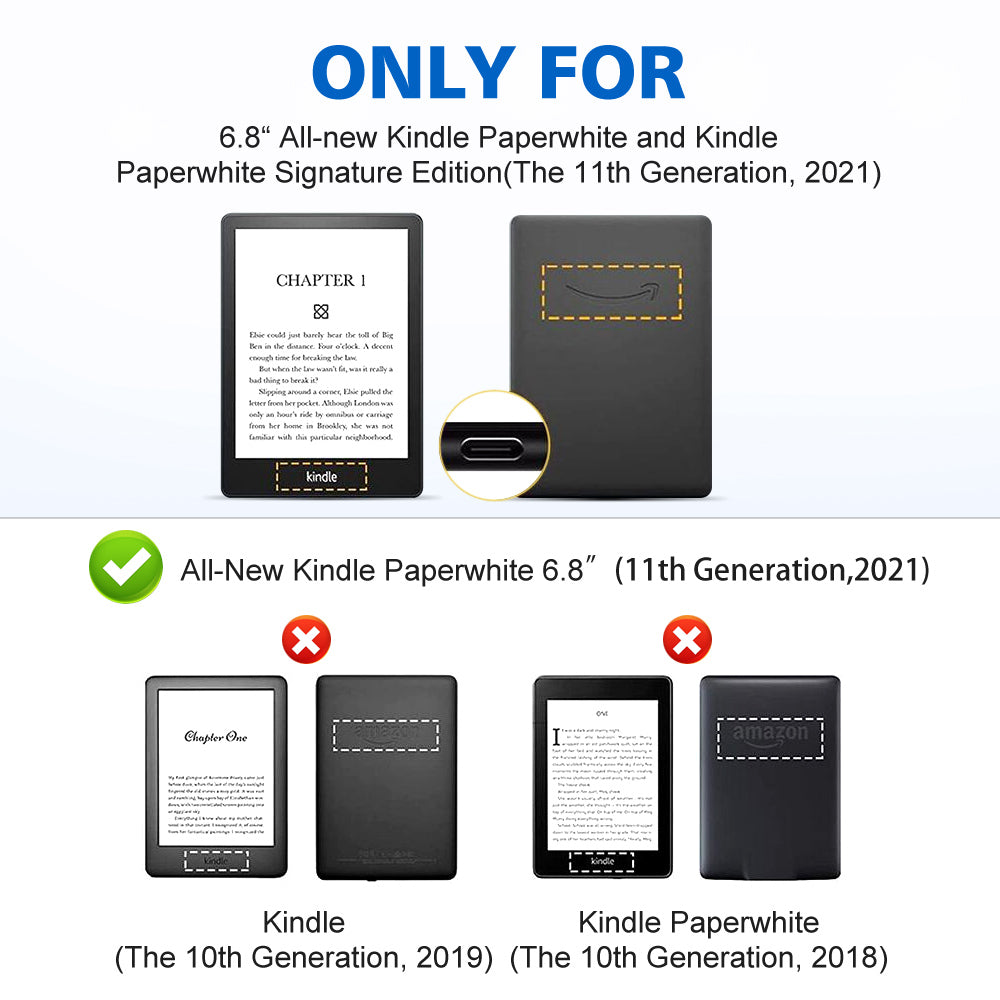 Kindle Paperwhite 11th Generation Smart Folding Folio Case Signature Edition - Eastlakes Electronics