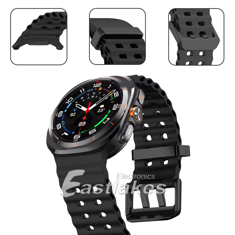 Samsung Galaxy Watch Ultra 47mm Silicone Sport Watch Strap Band - Eastlakes Electronics
