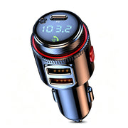 Bluetooth 5.0 Wireless Radio Car FM Transmitter PD Dual USB Charger MP3 Player