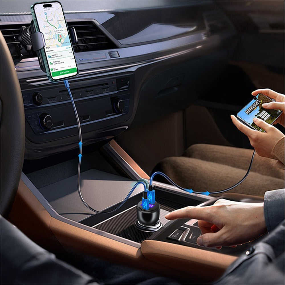 65W Fast Charging Dual Port USB/C Car Charger Adapter - Eastlakes Electronics