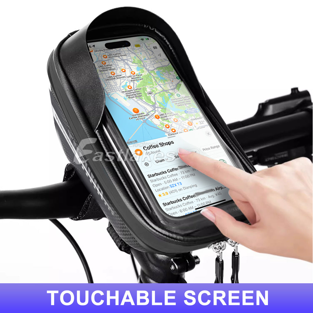 Waterproof Bike Motorcycle Scooter Handlebar Phone Mount Holder