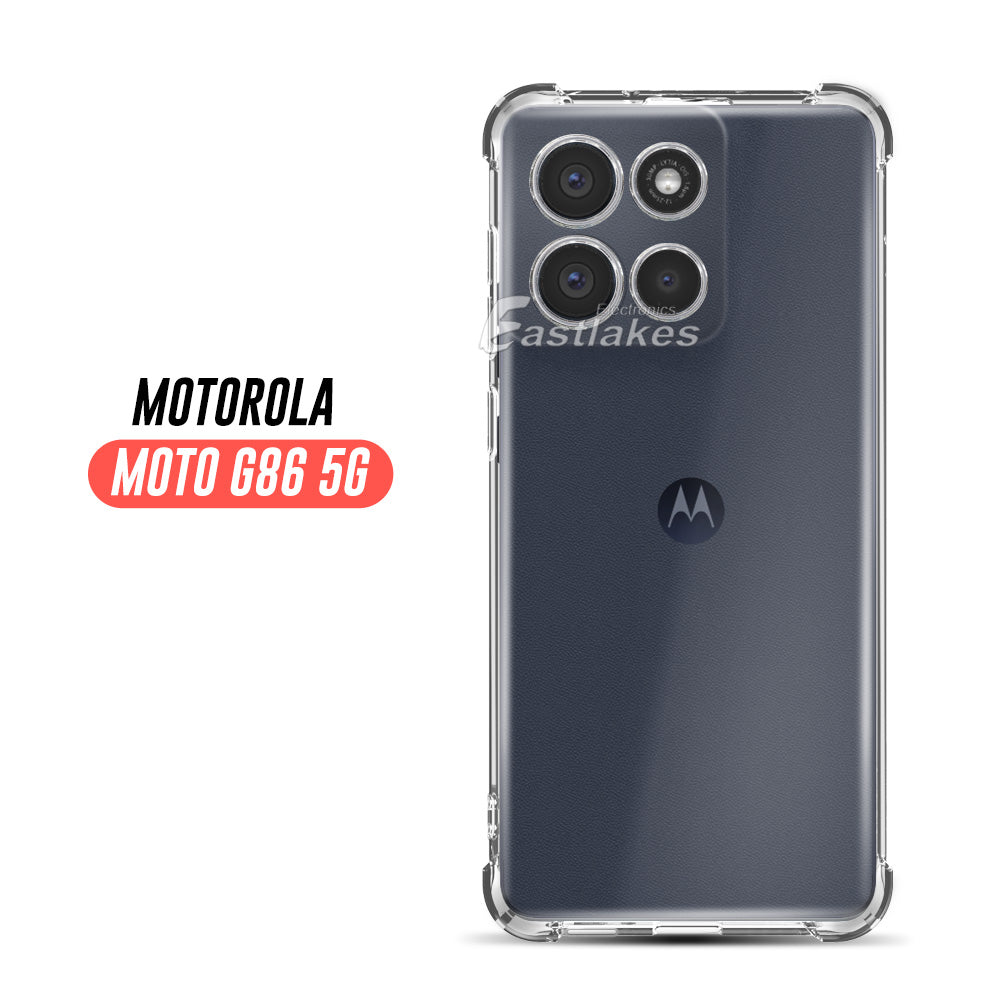 Shockproof Clear Silicone Bumper Cover For Motorola MOTO G86 G56 G15 G84 G85 G06 5G