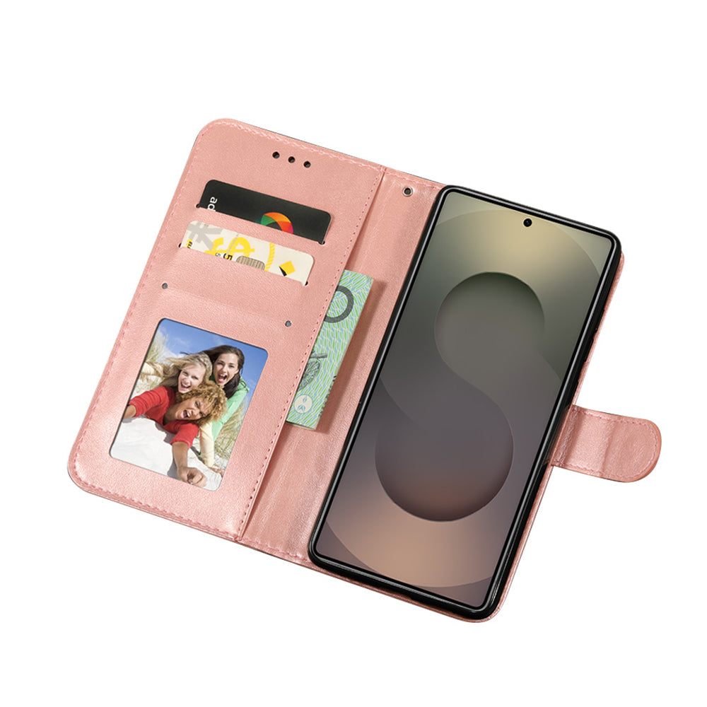 Floral Lace Mandala Embossed Leather Flip Wallet Case For Samsung