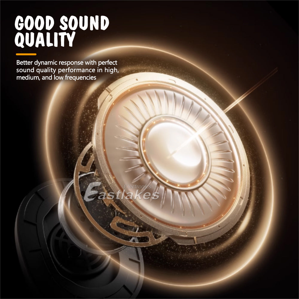 Black Wireless Headphones Bluetooth Earphones Headset