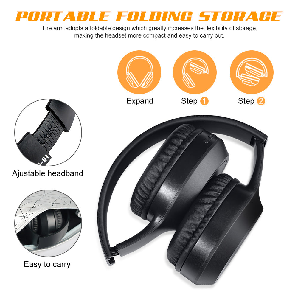 Bluetooth Wireless Foldable Headset Headphones
