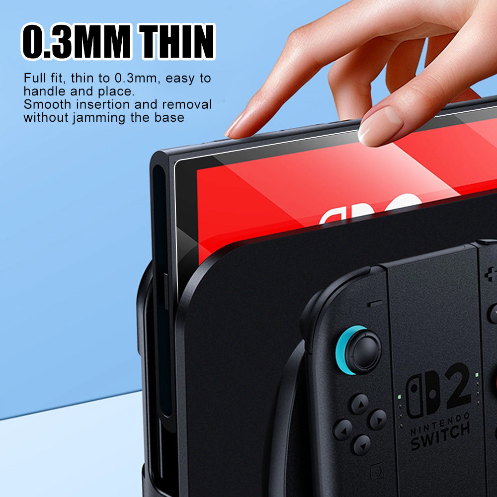 [2 Pack] Tempered Glass Screen Protector For Nintendo Switch 2 2025