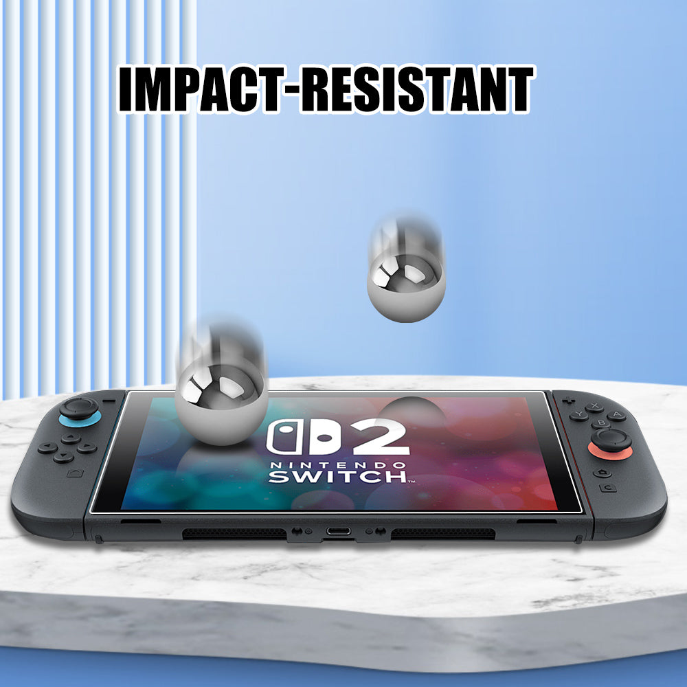 [2 Pack] Tempered Glass Screen Protector For Nintendo Switch 2 2025
