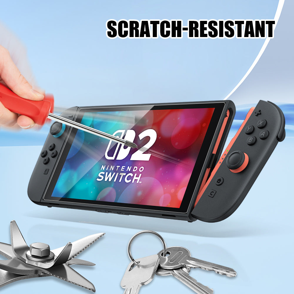 [2 Pack] Tempered Glass Screen Protector For Nintendo Switch 2 2025
