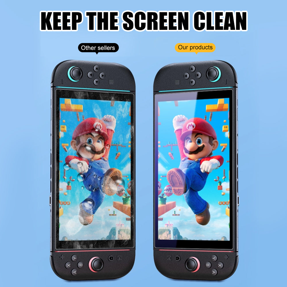 [2 Pack] Tempered Glass Screen Protector For Nintendo Switch 2 2025