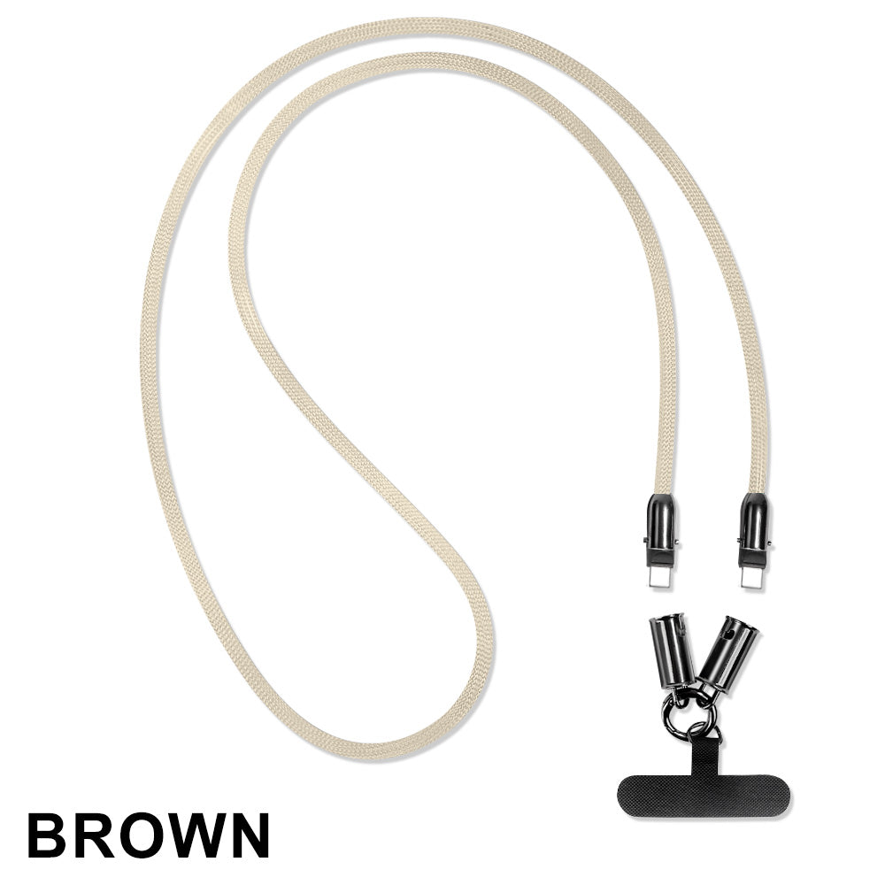 USB C TYPE-C Fast Cable Adapter Crossbody Strap Lanyard