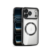 iPhone 17 Pro Max Air Silicone MagSafe Compatible Metallic Clear Case