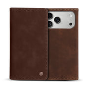 Retro Leather Flip Wallet Card Case Cover For Apple iPhone 16 17 Pro Max Air