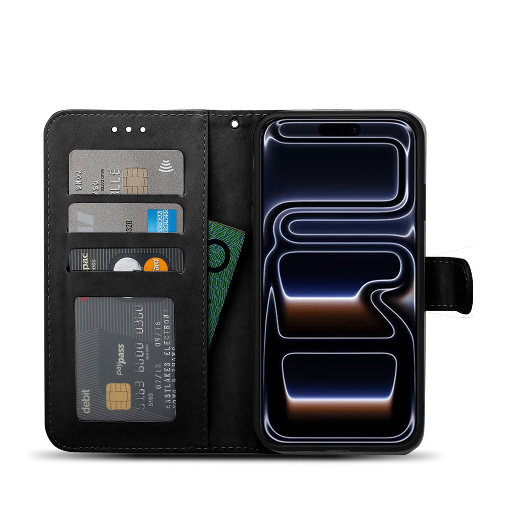 Floral Lace Embossed Leather Flip Wallet Case for iPhone 17 16 15 14 13 12 mini 11 Pro Max