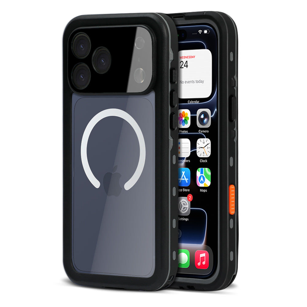 Black Waterproof Case For Apple iPhone