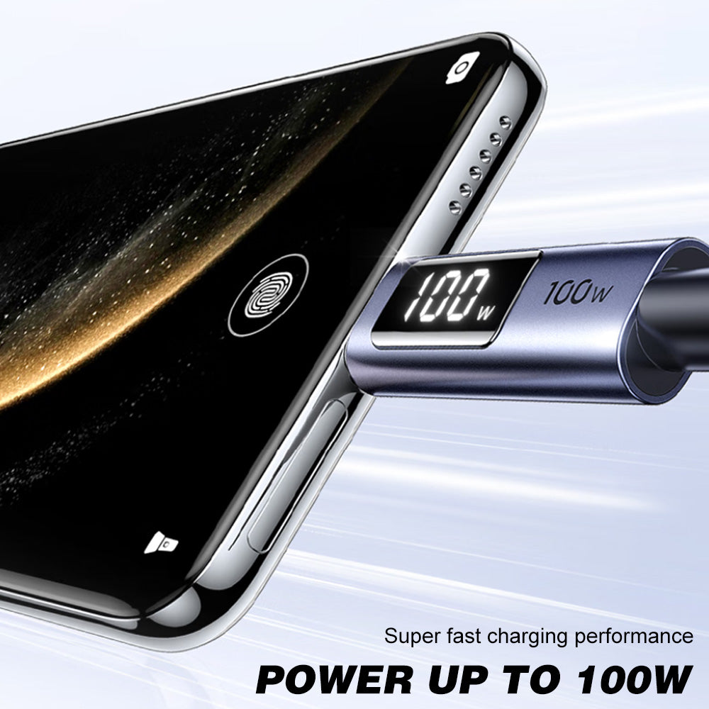 UGREEN USB C Type-C Charger Cable 100w Fast Charging Live Power Display Monitor