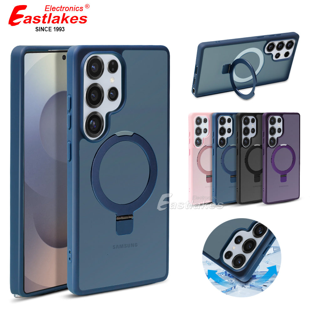 Samsung Galaxy S A Series Case Silicone Shockproof Stand Magnetic Cover - Eastlakes Electronics