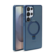 Samsung Galaxy S A Series Silicone Magsafe Magnetic Ring Stand Case