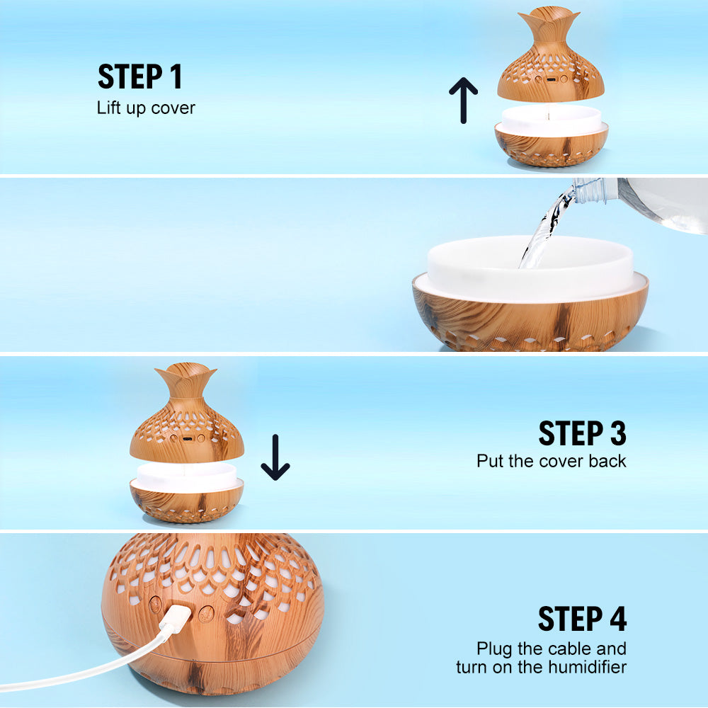 USB Spray Aroma Flower Humidifier