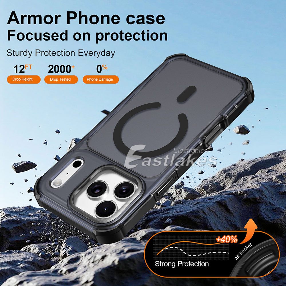 iPhone 15 16 17 Pro max Magsafe Magnetic Armor Case